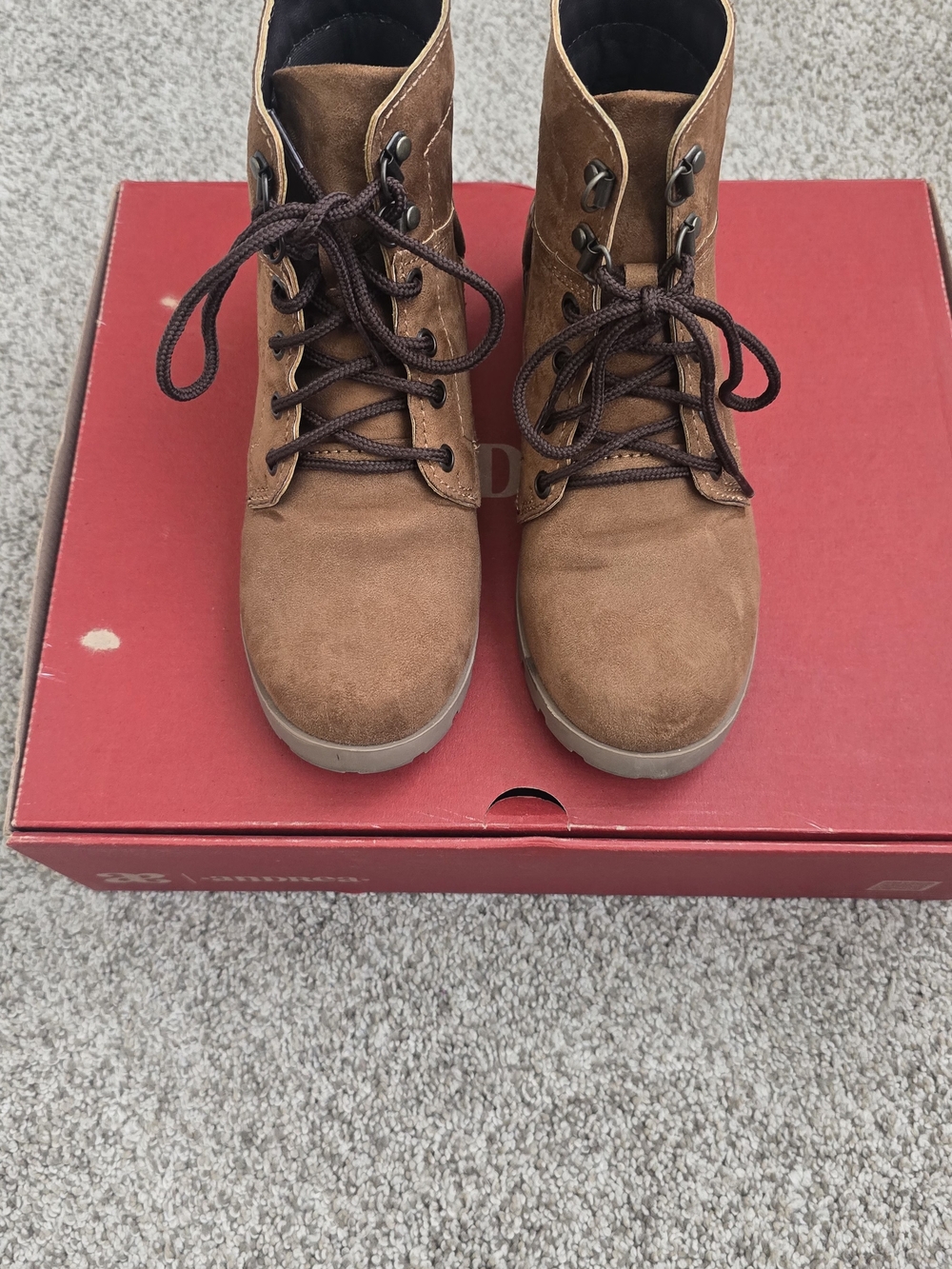 Andrea Jovine Brown Suede Lace-Up Ankle Booties